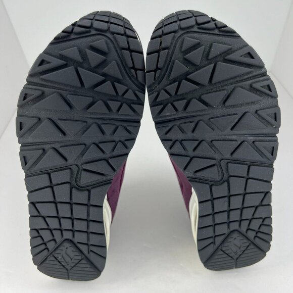 Skechers Womens SN73669 Purple Uno Plum Fuzz Lace Up Size 8.5 Sneakers - Picture 8 of 9